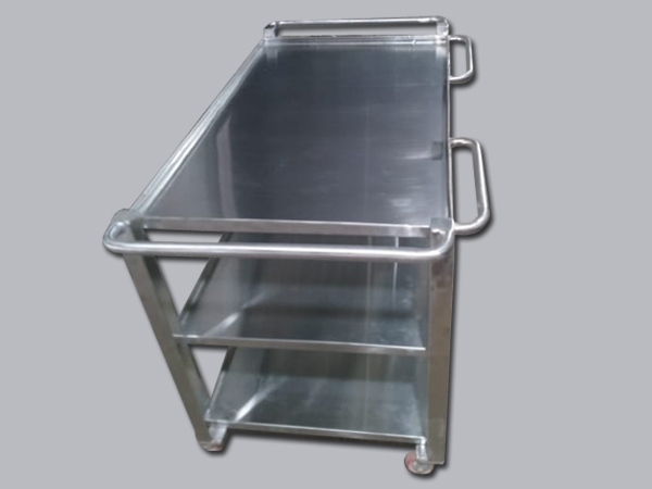 Stainless Steel Commercial Kitchen Service Trolley Manufacturers in Mangalore