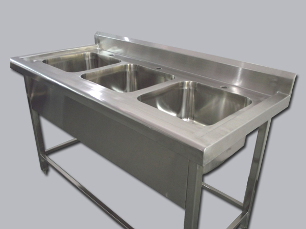 Three Sink Unit Dishwasher